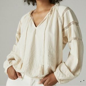 Lucky brand bohemian long sleeve shirt